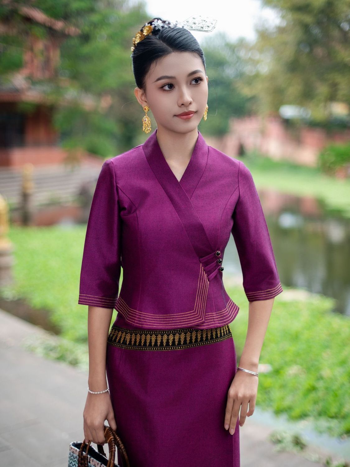 2pcs Thailand Myanmar Long-gyi - Batik Sarong Wrap ulasan dan harga