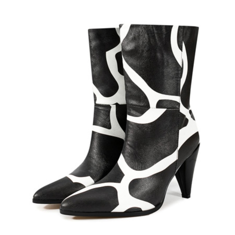 Bicolor Spike Heels Pull On Fa - Ethnic Fashion Runway ulasan dan harga