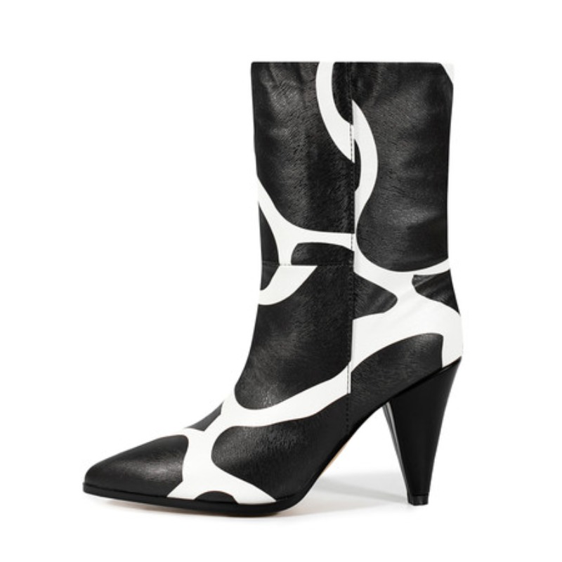 Bicolor Spike Heels Pull On Fa - Ethnic Fashion Runway ulasan dan harga