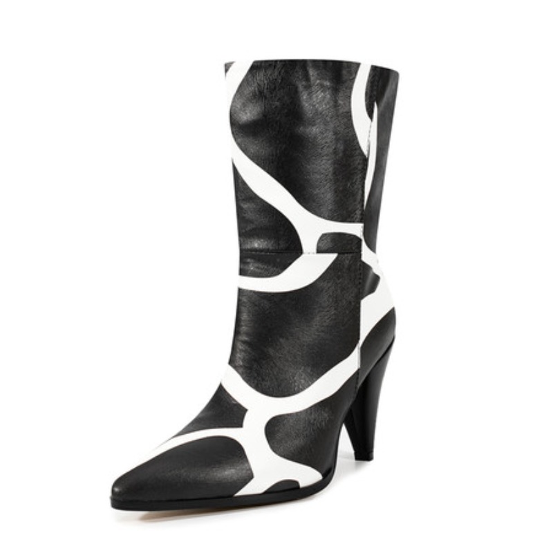 Bicolor Spike Heels Pull On Fa - Ethnic Fashion Runway ulasan dan harga
