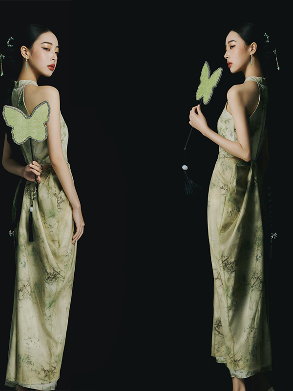 New Green Chinese Style Backle - Ethnic Fashion Studio ulasan dan harga