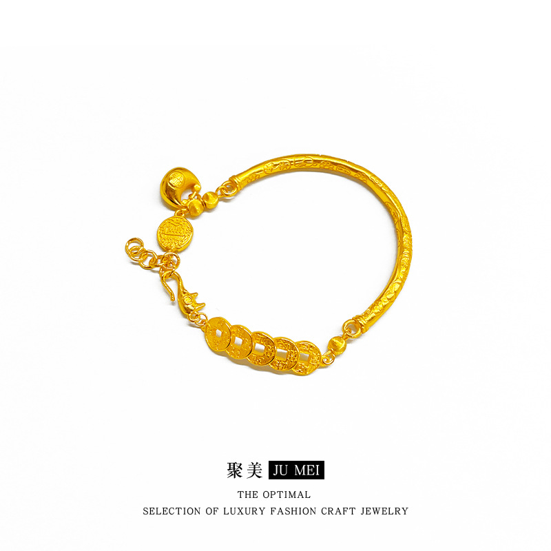 9999 24K Real Gold Fashion Gol - Ethnic Fashion Store ulasan dan harga