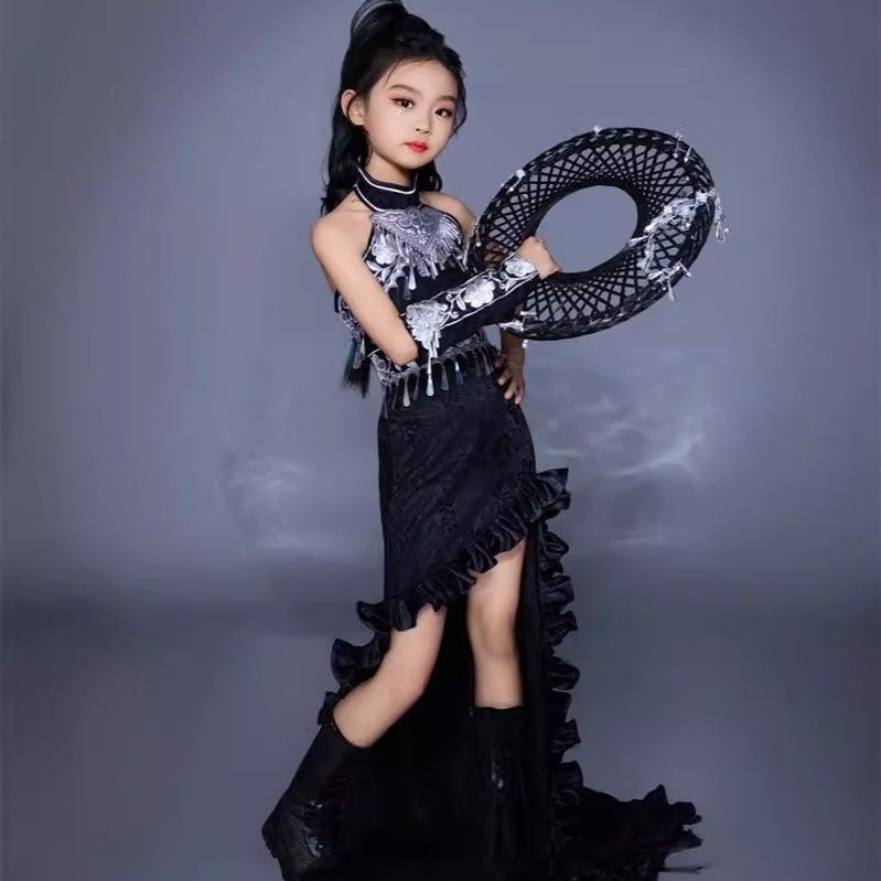 Children's Suit Trailing Skirt - Ethnic Fashion Runway ulasan dan harga
