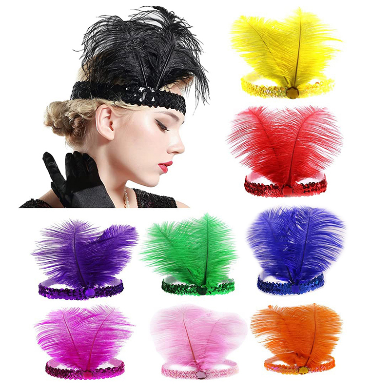 Sequins Feather Crystal Headba - Ethnic Fashion India ulasan dan harga