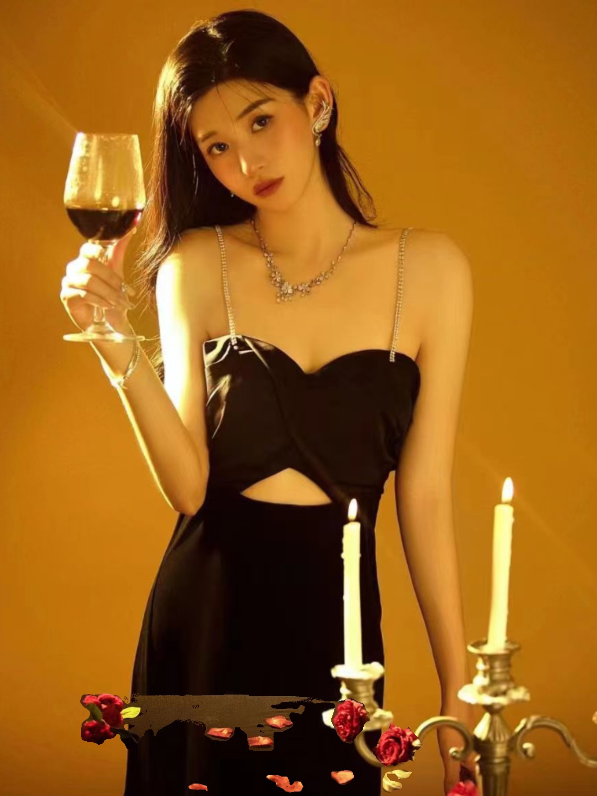 Sexy Backless Strap Dress Phot - Ethnic Fashion Studio ulasan dan harga