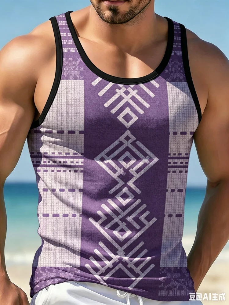 Vintage Ethnic Geometric Triba - Men'S Ethnic Fashion Trends ulasan dan harga