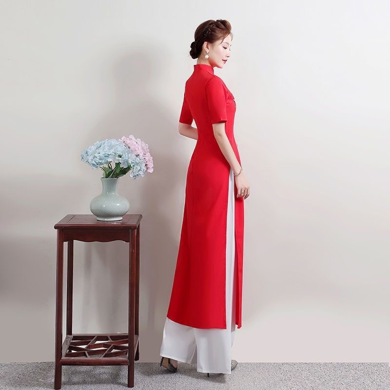 Summer Women Traditional Vietn - Ao Dai Vietnam Dress ulasan dan harga