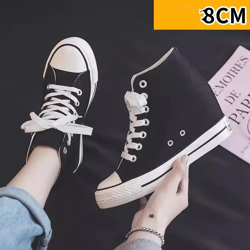 High 8cm Platform Canvas Shoes - Ethnic Modern Fashion ulasan dan harga