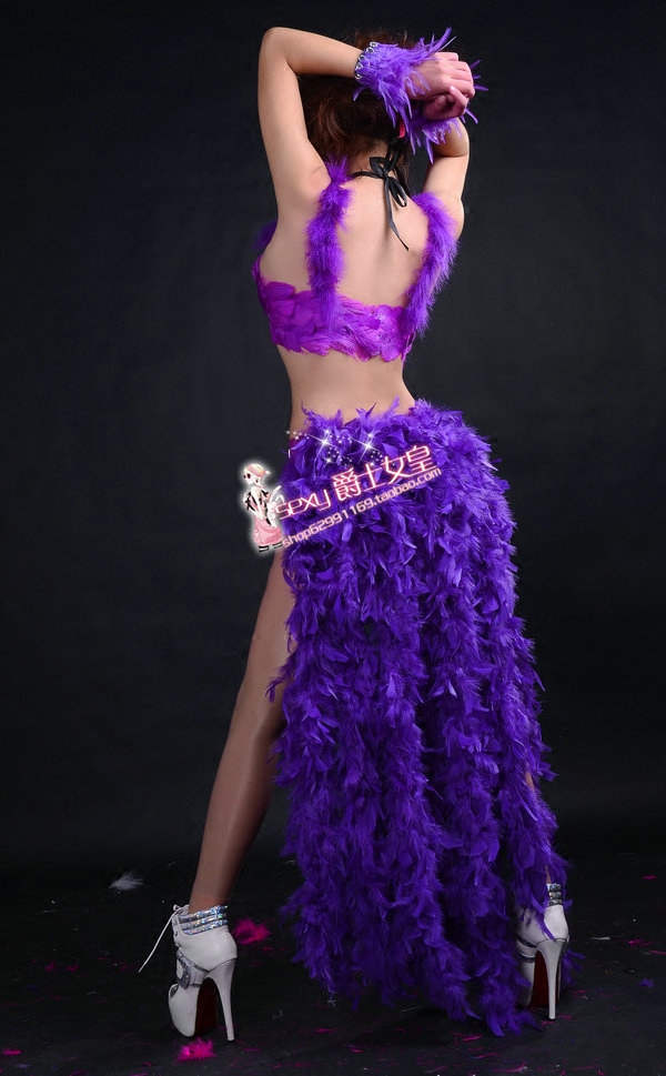 Sexy Long Tail Feather Gogo Pe - Fashion Show Ethnic Wear ulasan dan harga