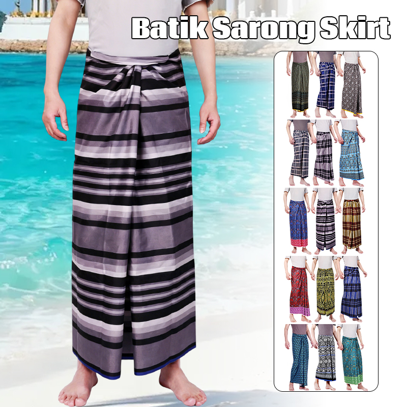 Men Women Batik Sarong Skirt E - Batik Sarong Wrap ulasan dan harga