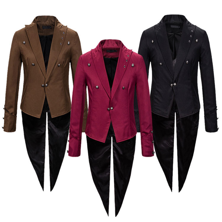 Retro Tailcoat Women's Stage P - Fashion Show Ethnic Wear ulasan dan harga