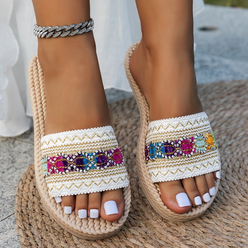 Women Slippers Outdoor Flat De - Ethnic Modern Fashion ulasan dan harga