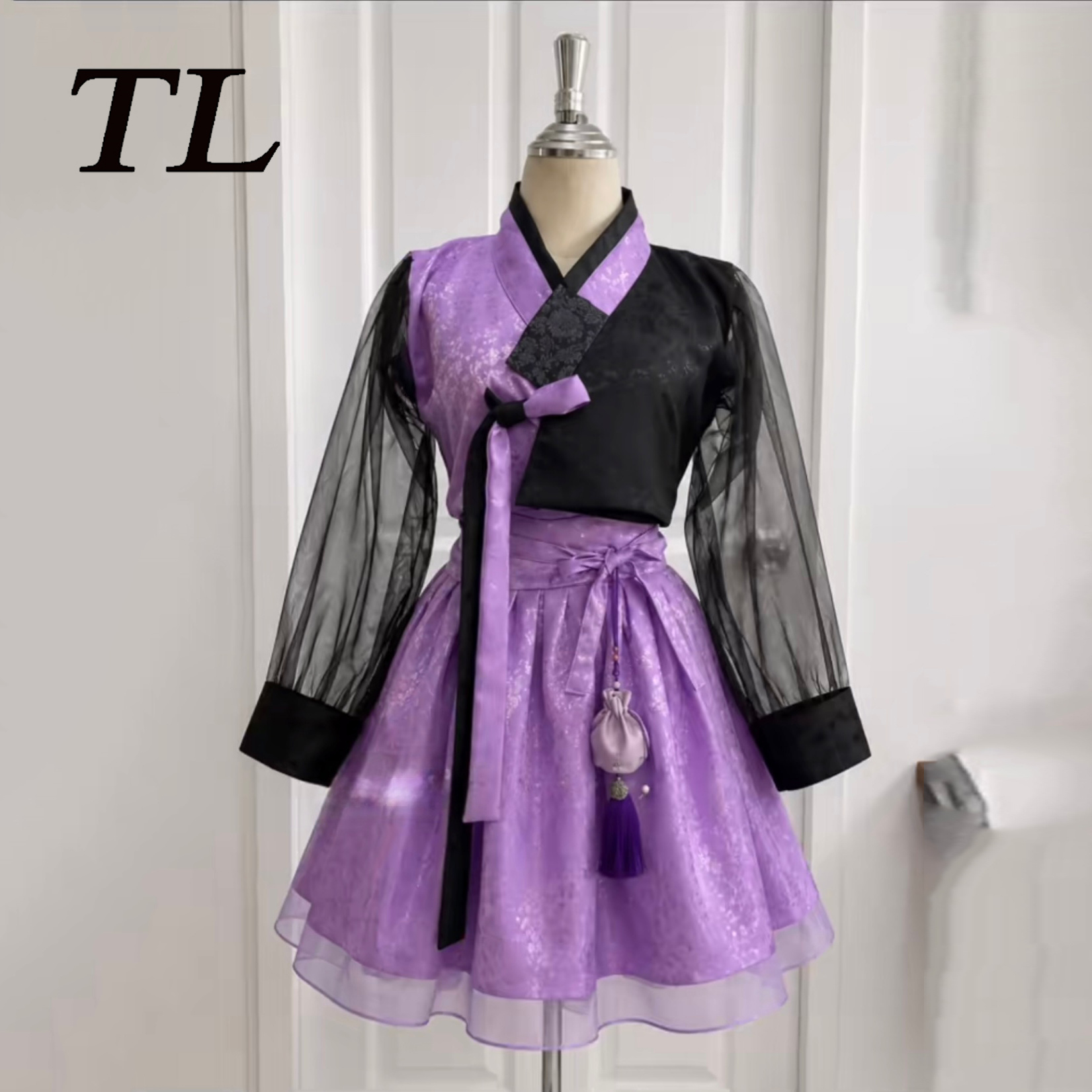TL Concert Purple And Black Mo - Hanbok Modern Set ulasan dan harga