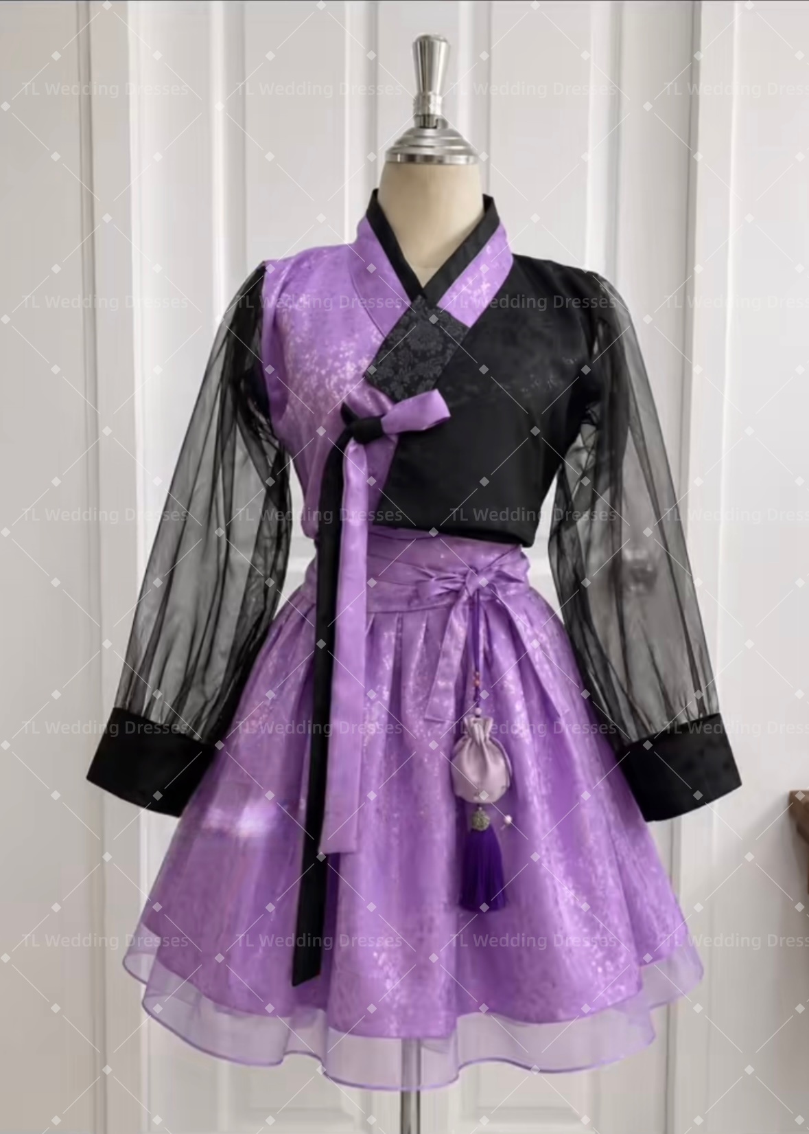 TL Concert Purple And Black Mo - Hanbok Modern Set ulasan dan harga