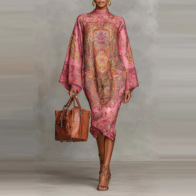 Horn sleeve loose casual holid - Ethnic Fashion Runway ulasan dan harga