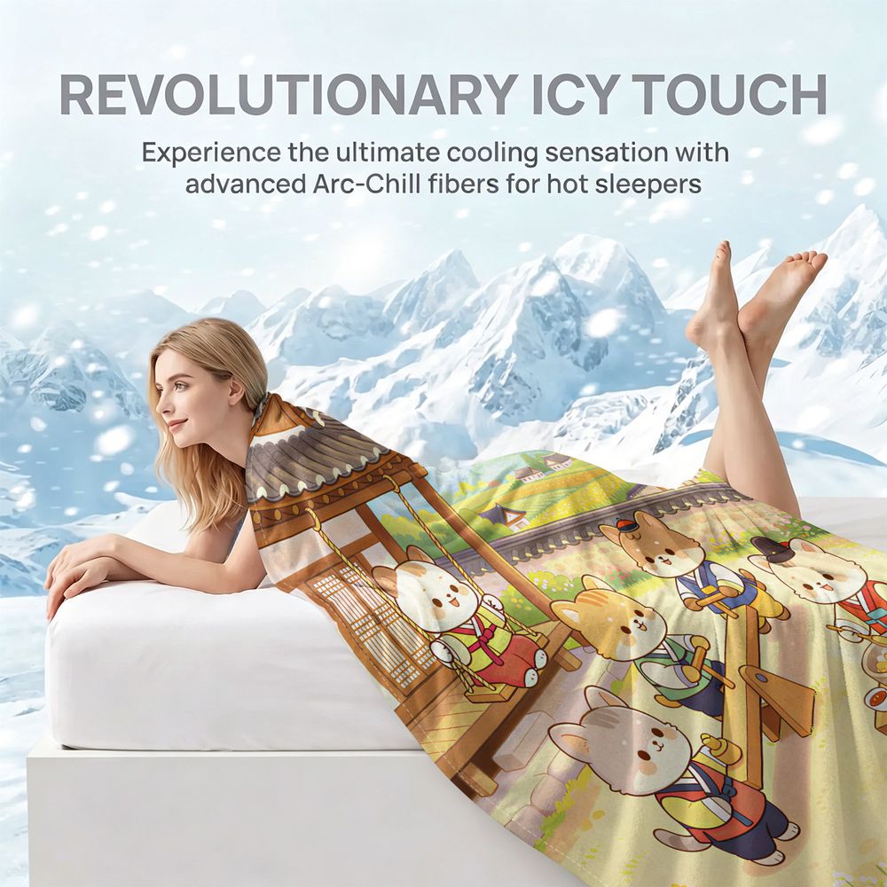 Cooling Blanket Hanbok Shiba D - Hanbok Modern Set ulasan dan harga