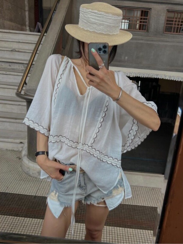 Korean Style Patchwork Lace-Up - Ethnic Fusion Fashion ulasan dan harga