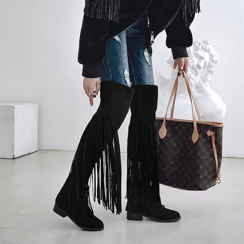 2026 Fashion Boho Knee High Bo - Ethnic Modern Fashion ulasan dan harga