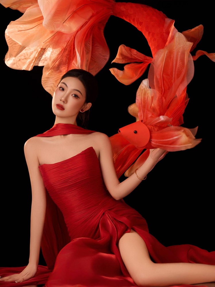 2026 New Year Red Lucky Carp C - Ethnic Fashion Studio ulasan dan harga