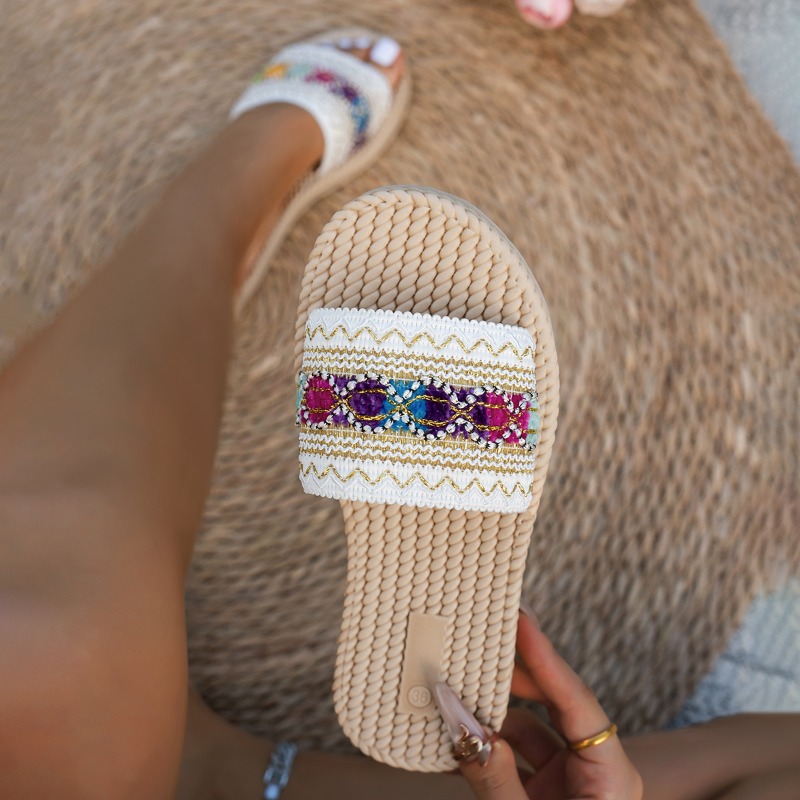 Women Slippers Outdoor Flat De - Ethnic Modern Fashion ulasan dan harga
