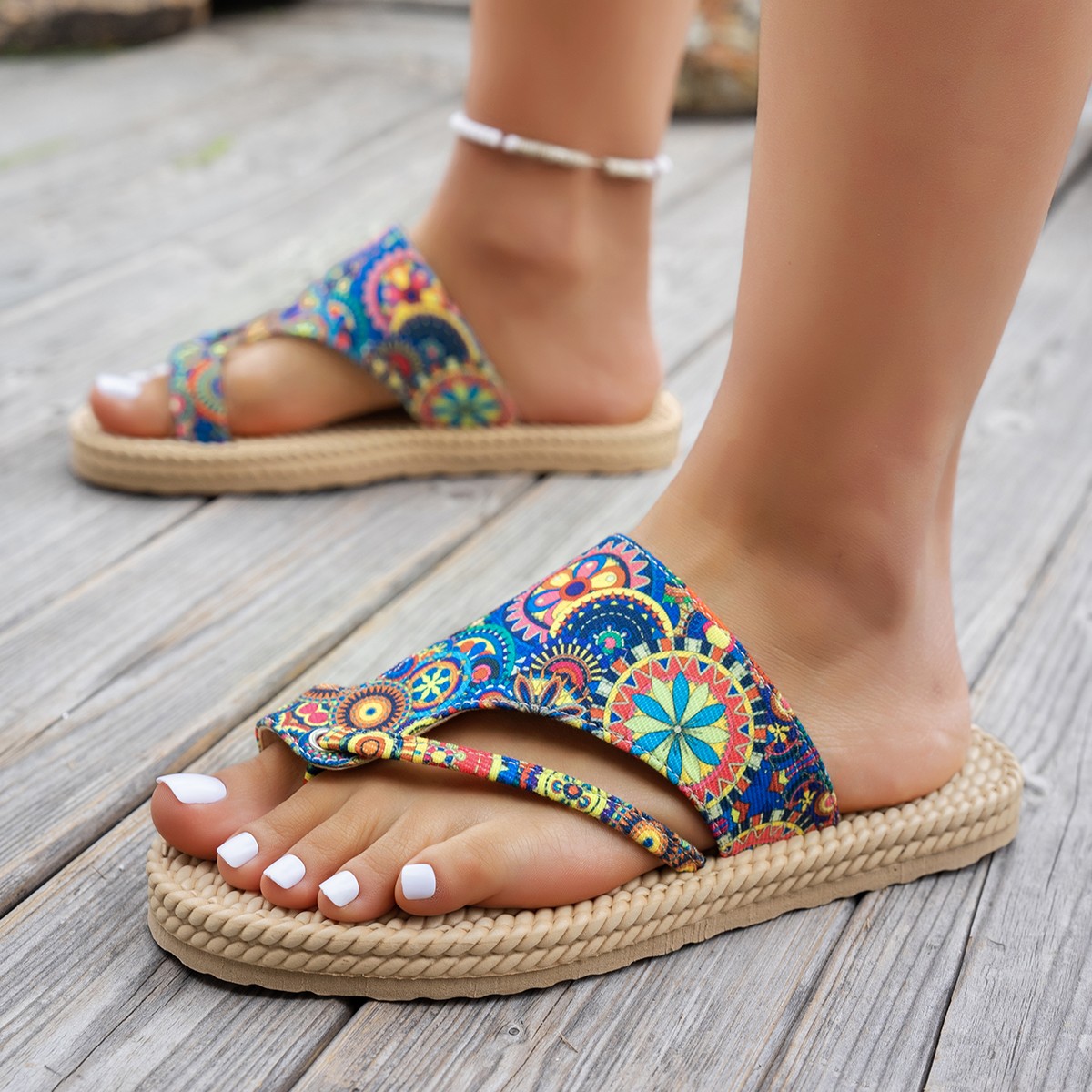 Women Slippers Open Toe Slip o - Ethnic Modern Fashion ulasan dan harga