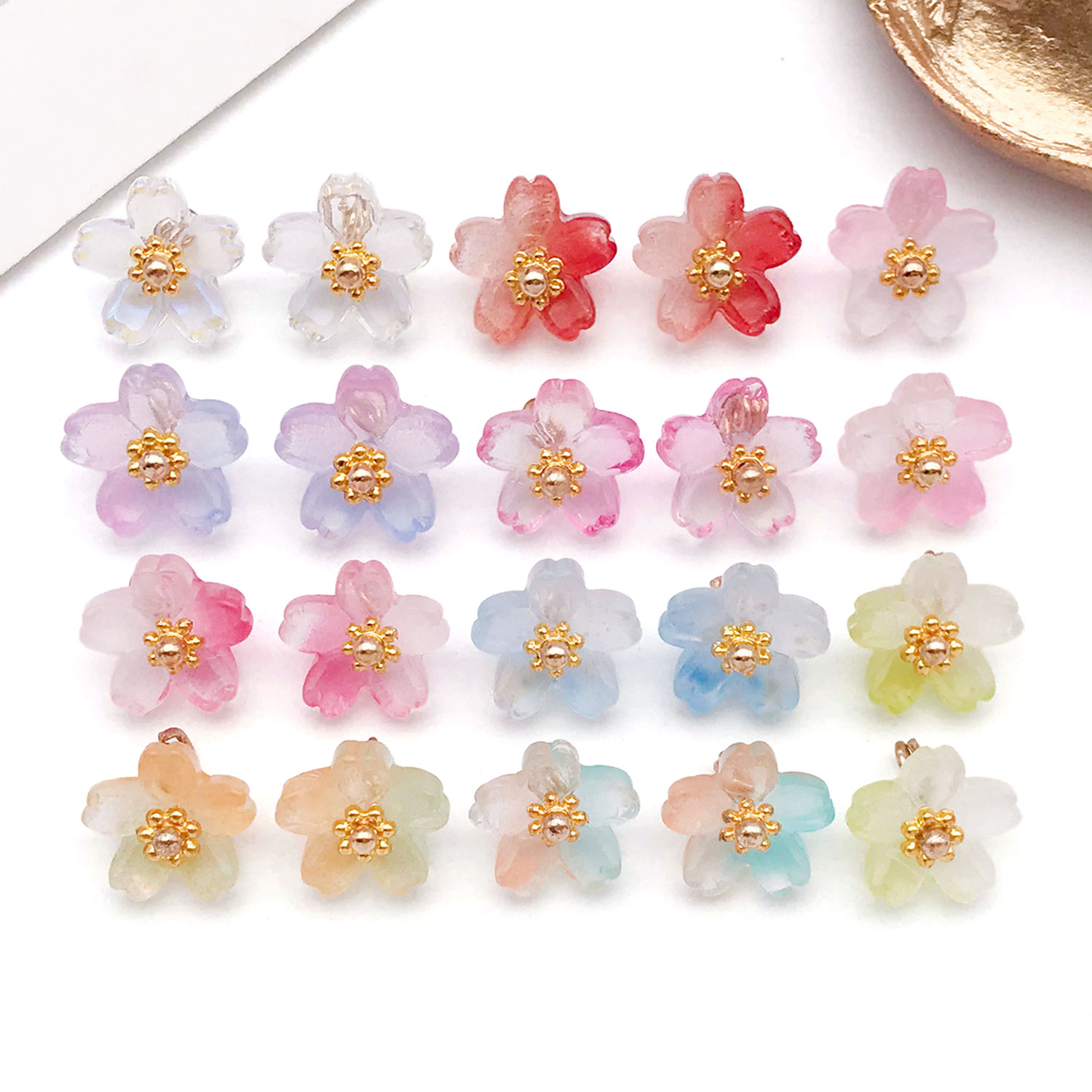 10/20pcs Vibrant Glass Cherry  - Ethnic Modern Fashion ulasan dan harga